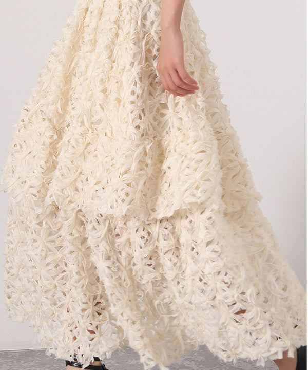 Flower Tiered Skirt